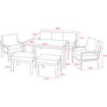 Load image into Gallery viewer, Titchwell Outdoor Lounge Set with Standard Table
