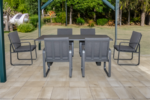 Babingley Outdoor 6 Seat Dining Set  180cm