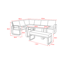 Load image into Gallery viewer, Babingley Outdoor Corner Set with High Dining Table
