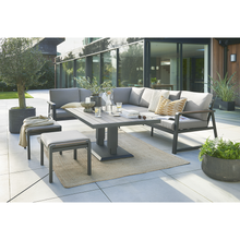 Load image into Gallery viewer, Hemsby Large Outdoor Corner Set With Gas Height Adjustable Table
