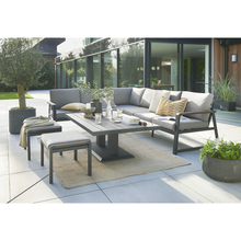 Load image into Gallery viewer, Hemsby Large Outdoor Corner Set With Gas Height Adjustable Table
