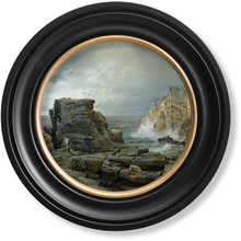 Load image into Gallery viewer, c.1877 Rocky Coast - Round Frame
