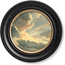 Load image into Gallery viewer, c1700&#39;s Study of Clouds by Simon Denis - Round Frame
