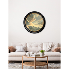 Load image into Gallery viewer, c1700&#39;s Study of Clouds by Simon Denis - Round Frame
