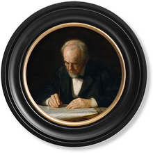 Load image into Gallery viewer, c.1882 The Writing Master - Thomas Eakins - Round Frame
