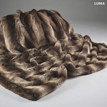 Load and play video in Gallery viewer, Katrina Hampton Luxury Dark Brown Alaska Faux Fur Throw
