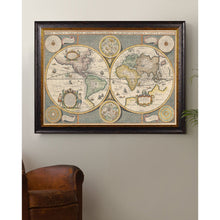 Load image into Gallery viewer, c.1642 Map of the World Framed Print
