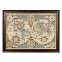 Load image into Gallery viewer, c.1642 Map of the World Framed Print
