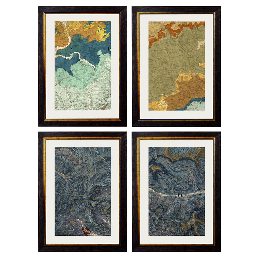 C.1850 British Geology Maps Framed Print