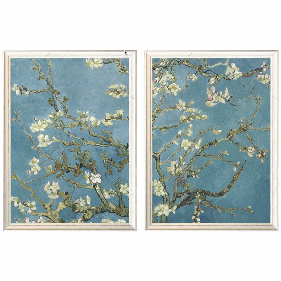 Almond Blossom - Vincent Van Gogh Set of 2 Framed Prints