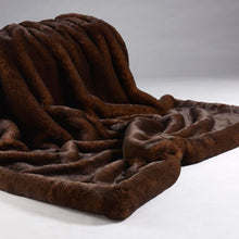 Load image into Gallery viewer, Katrina Hampton Luxury Brown Bear Faux Fur Throw
