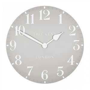 20" Arabic Dove Grey Wall Clock