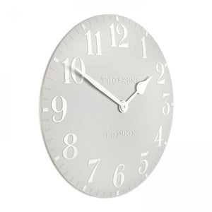 20" Arabic Dove Grey Wall Clock