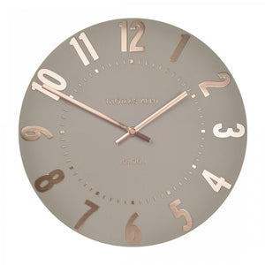 20" Mulberry Rose Gold Wall Clock