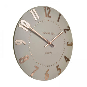 20" Mulberry Rose Gold Wall Clock