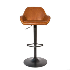 Aston Gas Lift Barstool Tan SET OF 2