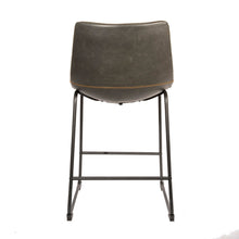 Load image into Gallery viewer, Ricard Vegan Counter Stool Grey SET OF 2
