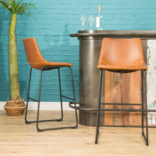 Load image into Gallery viewer, Ricard Bar Stool Tan SET OF 2
