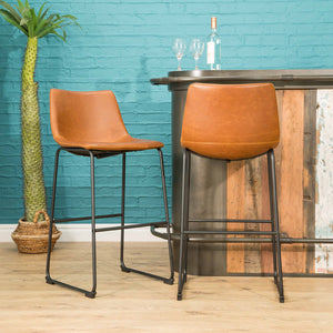 Ricard Bar Stool Tan SET OF 2