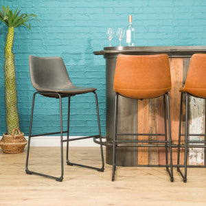 Ricard Bar Stool Grey SET OF 2