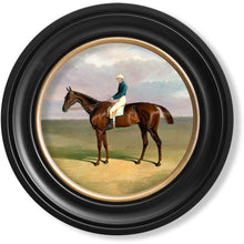 Load image into Gallery viewer, c.1840 Horses - Round Framed Print
