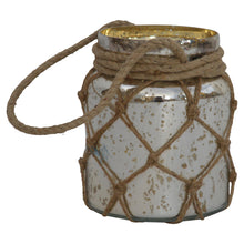 Load image into Gallery viewer, Glass Jar Lantern With Rope
