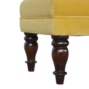 Mustard Velvet Chaise