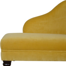 Load image into Gallery viewer, Mustard Velvet Chaise
