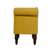 Load image into Gallery viewer, Mustard Velvet Chaise
