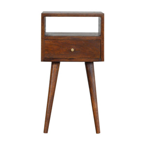 Mini Chestnut Bedside Table