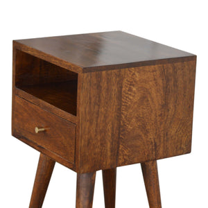 Mini Chestnut Bedside Table