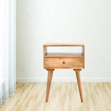 Load image into Gallery viewer, Solid Mango Wood Bedside with Open Slot
