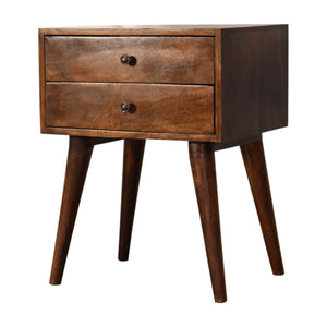 Chestnut Modern Solid Wood Bedside Table