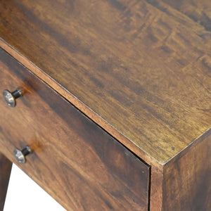 Chestnut Modern Solid Wood Bedside Table