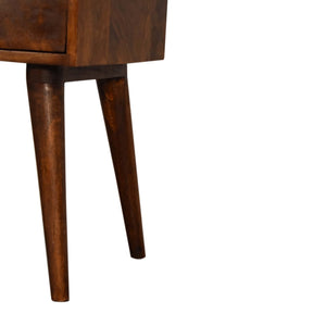 Chestnut Modern Solid Wood Bedside Table