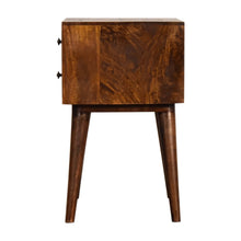 Load image into Gallery viewer, Chestnut Modern Solid Wood Bedside Table
