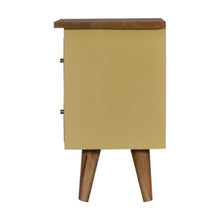 Load image into Gallery viewer, Yellow Hand Painted Bedside Table
