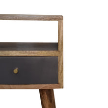 Load image into Gallery viewer, Mini Slate Grey Hand Painted Bedside Table
