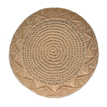 Load image into Gallery viewer, Ansley Beige Pouffe
