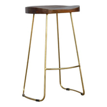 Load image into Gallery viewer, Gold Iron Bar Stool
