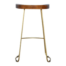 Load image into Gallery viewer, Gold Iron Bar Stool
