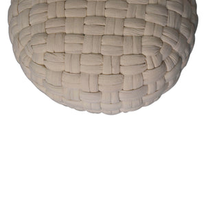 White Tube Pouffe