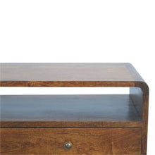 Load image into Gallery viewer, Curved Chestnut Console Table
