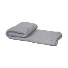 Load image into Gallery viewer, Double Bed Size Light Blue Knitted Throw
