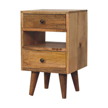 Load image into Gallery viewer, Mini Classic Multi Oak-ish Bedside Table
