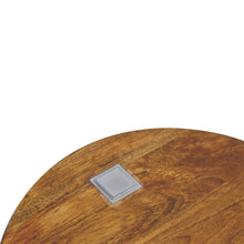 Load image into Gallery viewer, Single Chestnut Rounded Bedside Table Table with Reading Light
