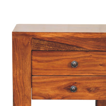 Load image into Gallery viewer, Square Honey Bedside Table with U-shape Feet
