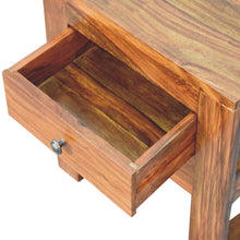 Load image into Gallery viewer, Square Honey Bedside Table with U-shape Feet
