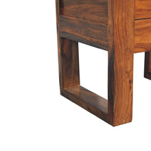 Load image into Gallery viewer, Square Honey Bedside Table with U-shape Feet
