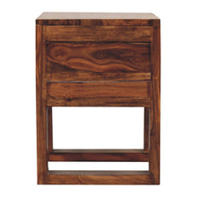 Load image into Gallery viewer, Square Honey Bedside Table with U-shape Feet
